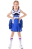 Picture of Girls Cheerleader Costume with Pom Poms