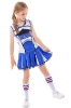 Picture of Girls Cheerleader Costume with Pom Poms