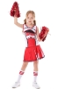 Picture of Girls Cheerleader Costume with Pom Poms