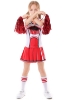 Picture of Girls Cheerleader Costume with Pom Poms