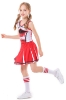 Picture of Girls Cheerleader Costume with Pom Poms