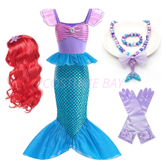 Picture of Girls Mermaid Dress Costume