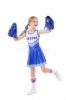 Picture of Girls Cheerleader Costume with Pom Poms - Blue