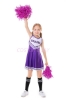 Picture of Girls Cheerleader Costume with Pom Poms - Purple