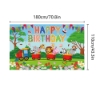 Picture of Blue Happy Birthday Backdrop Banner 180*110CM