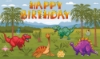 Picture of Zoo Animal Happy Birthday Backdrop Banner 180*110CM