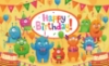 Picture of Pink Happy Birthday Backdrop Banner