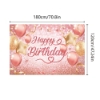 Picture of Pink Happy Birthday Backdrop Banner