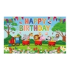 Picture of Pink Happy Birthday Backdrop Banner