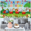 Picture of Pink Happy Birthday Backdrop Banner