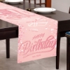 Picture of Gold Happy Birthday Decoration Table Runner 180*35CM