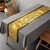 Picture of Gold & Black Happy Birthday Decoration Table Runner 180*35CM