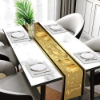 Picture of Gold & Black Happy Birthday Decoration Table Runner 180*35CM