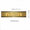 Picture of Gold & Black Happy Birthday Decoration Table Runner 180*35CM