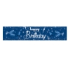 Picture of Blue Happy Birthday Decoration Table Runner 180*35CM