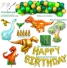 Picture of 113Pcs Happy Birthday Dinosaur Balloons Set Party Decoration