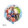 Picture of 9pcs Superhero Foil balloons Set - Captain America / Iron Man / Spiderman