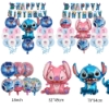 Picture of Happy Birthday Stitch 24pcs Balloons Set Party Decoration
