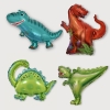 Picture of Mini Dinasour 4pcs Foil Balloon Set - Brontosaurus / T-Rax 