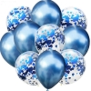 Picture of 12-inch Latex & Confetti 10pcs Balloon Bouquet Set