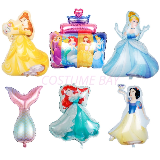Picture of Princess Foil Mylar Balloons - Snow White / Cinderella / Bella / Mermaid