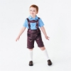 Picture of Boys Lederhosen, Blue Shirt, and Socks Oktoberfest Set for Book Week 