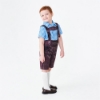 Picture of Boys Lederhosen, Blue Shirt, and Socks Oktoberfest Set for Book Week 