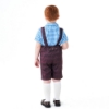 Picture of Boys Lederhosen, Blue Shirt, and Socks Oktoberfest Set for Book Week 