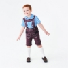 Picture of Boys Lederhosen, Red Shirt, and Socks Oktoberfest Set for Book Week