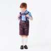 Picture of Boys Lederhosen, Red Shirt, and Socks Oktoberfest Set for Book Week