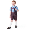 Picture of Boys Lederhosen, Red Shirt, and Socks Oktoberfest Set for Book Week