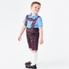 Picture of Boys Lederhosen, Red Shirt, and Socks Oktoberfest Set for Book Week