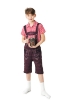 Picture of Boys Lederhosen, Red Shirt, and Socks Oktoberfest Set for Book Week