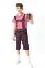 Picture of Boys Lederhosen, Red Shirt, and Socks Oktoberfest Set for Book Week