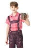 Picture of Boys Lederhosen, Red Shirt, and Socks Oktoberfest Set for Book Week