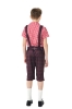 Picture of Boys Lederhosen, Red Shirt, and Socks Oktoberfest Set for Book Week