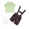 Picture of Boys Lederhosen, Red Shirt, and Socks Oktoberfest Set for Book Week