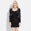 Picture of Womens Black Sequin Cropped Jacket