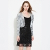 Picture of Womens Black Sequin Cropped Jacket