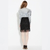 Picture of Womens Black Sequin Cropped Jacket