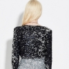 Picture of Womens Gold Sequin Cropped Jacket