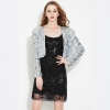 Picture of Womens Gold Sequin Cropped Jacket