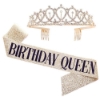 Picture of Women Birthday Shoulder Strap Crown Headhand Set 
