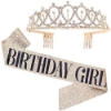 Picture of Women Birthday Shoulder Strap Crown Headhand Set 