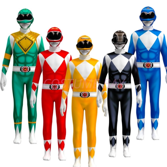 Picture of Boys Power Morphsuit Mighty Rangers Costume