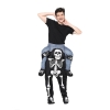 Picture of Adult Kids Carry Me Skeleton Piggyback Halloween Fancy Costume 