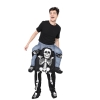 Picture of Adult Kids Carry Me Skeleton Piggyback Halloween Fancy Costume 