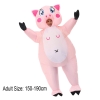 Picture of Fan Operated Inflatable Pink Pig Costume Suit for Adults