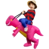 Picture of Fan Operated Rose Pink Inflatable Dinosaur Costume Suit for Adults & Kids