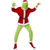 Picture of 7pcs The Grinch Christmas Xmas Costume Suit with Head Mask